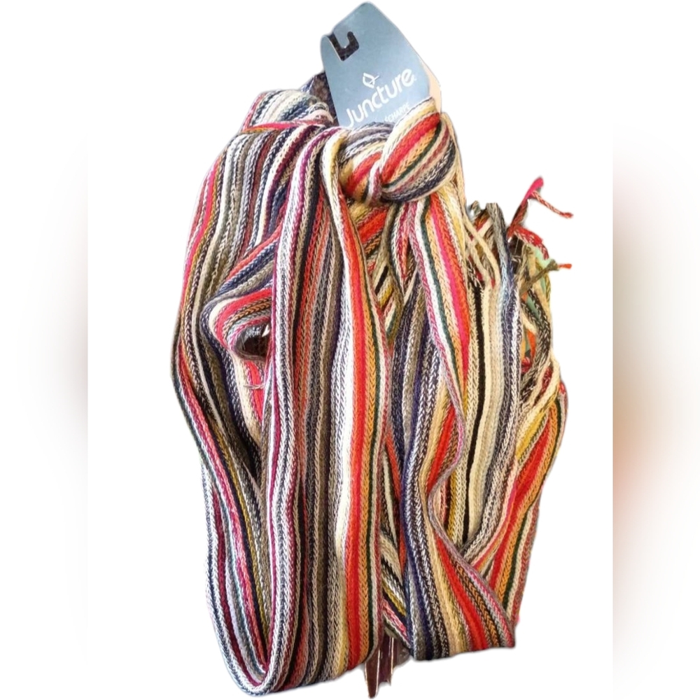Juncture Colorful Striped Scarf Nwt